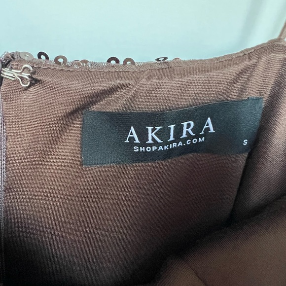 Brown sequins mini dress - Picture 3 of 3